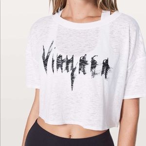 lululemon lightest cropped tee